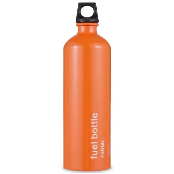 Oblíbený Láhev na palivo do vařiče 750 ml 25 cm průměr 7,3 cm Hliníková slitina s těsnicím víčkem Oranžová palivová láhev pro kempingové vařiče