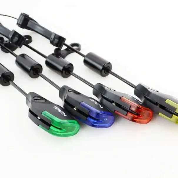 Rychlé Dodání LED swingers indikátor záběru Hirisi délka 24 cm světelný signalizátor s klipem a kabelem černý doplněk pro rybářské hlásiče