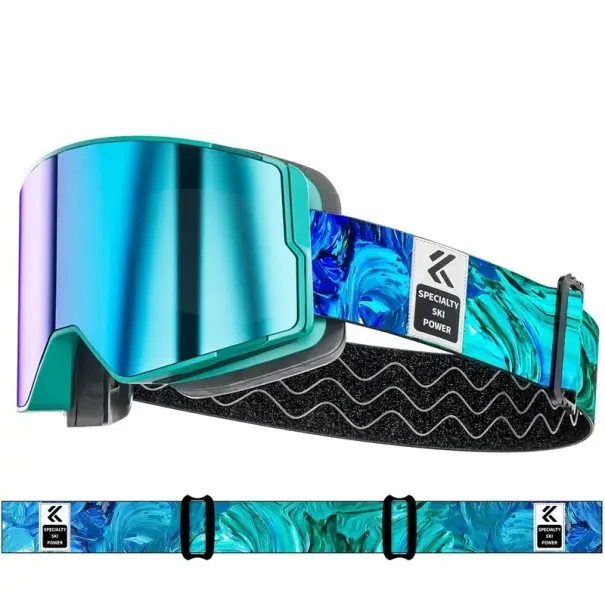 Sezónní Sleva Lyžařské brýle unisex 13 x 9,2 cm UV400 Ochranné zimní brýle na lyže snowboard a další zimní sporty s pohodlným nošením