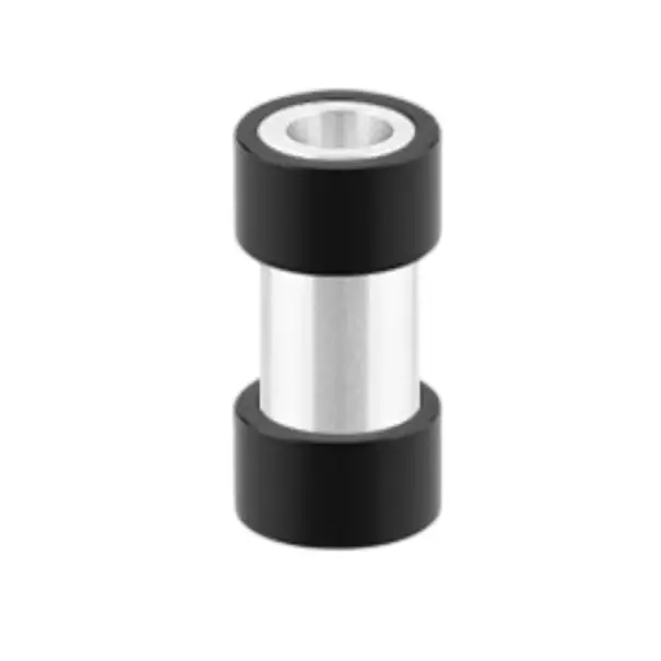 Měkký zadní tlumič na jízdní kolo 44 mm kompaktní konstrukce černo-stříbrný pro odpružení zadní části kola Sleva