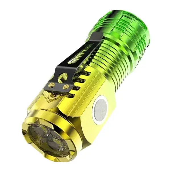 Mini dobíjecí LED svítilna 8 × 3 × 2,6 cm USB magnet klip 5 režimů kapesní multifunkční světlo Omezená Nabídka