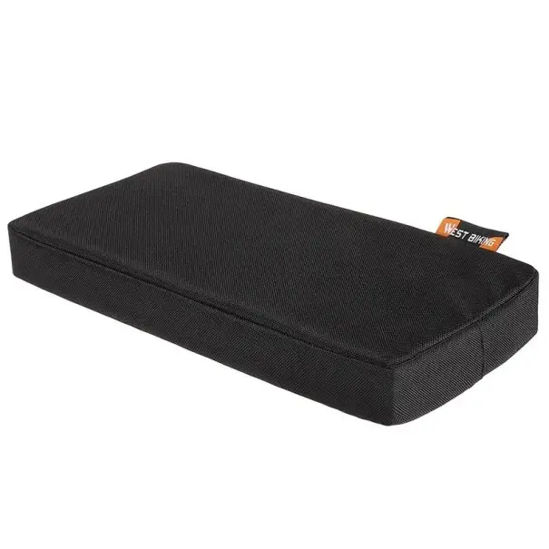 Měkký sedák na zadní nosič kola 32 × 15,5 × 3,5 cm pěnová výplň odnímatelný pratelný s upevněním pomocí stahovacích pásek pro děti Objednat Nyní