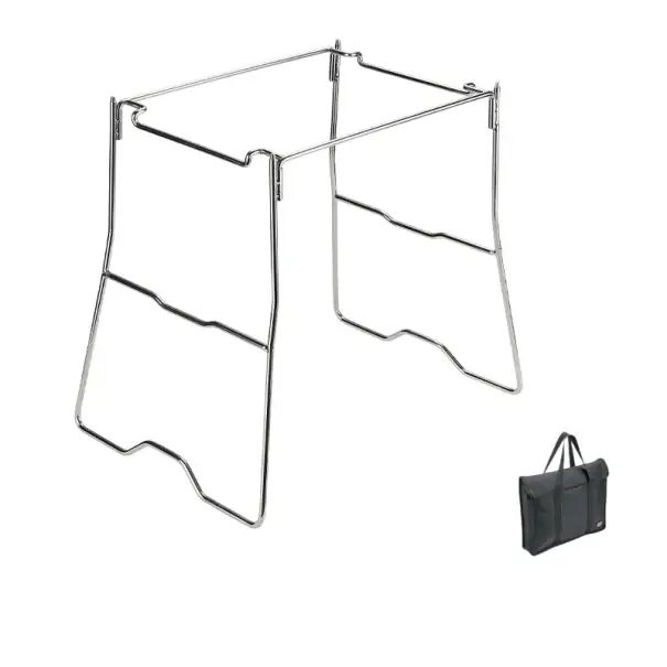 Nejlepší Volba Multifunkční kempingový stojan skládací 42 × 30,5 × 38,5 cm nerezová ocel 1,36 kg kostra pro vaření a outdoor použití