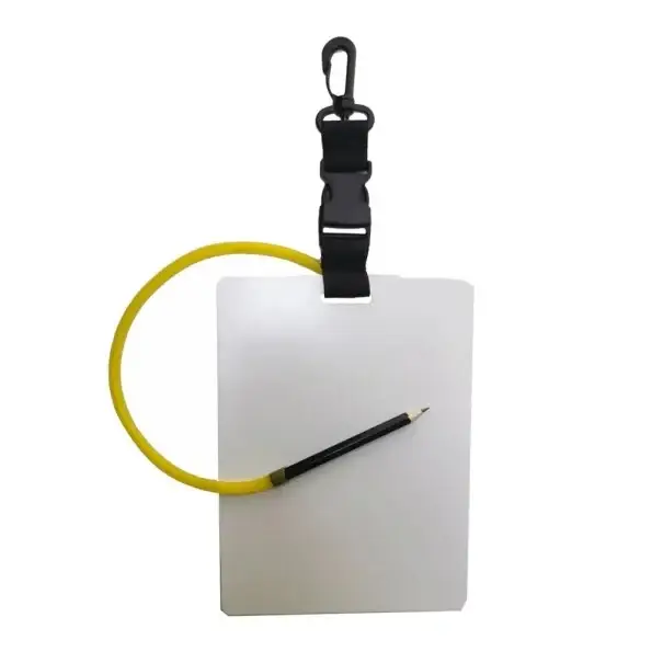 Podvodní psací blok 20 x 14,6 cm Psací deska s tužkou Voděodolný poznámkový blok Komunikační pomůcka pro potápěče technické i rekreační potápění Nízká Cena
