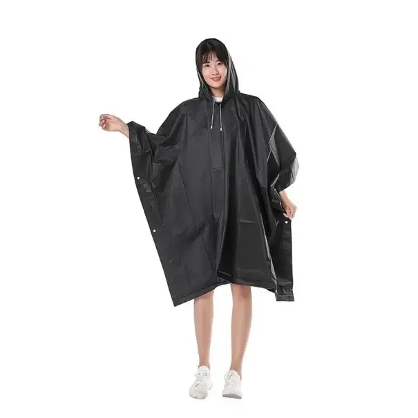 Pláštěnka pončo s kapucí volný střih 130 × 30 × 110 cm lehká ochrana proti dešti turistika cestování venkovní použití Poslední Šance