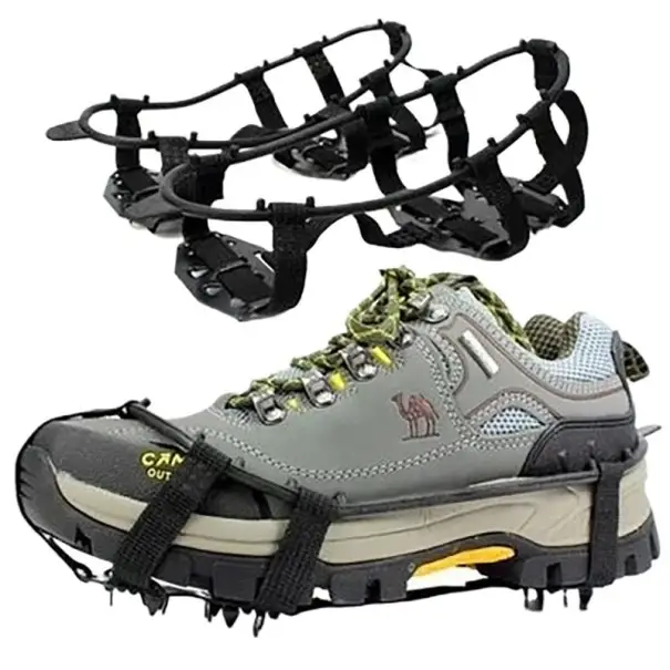 Top Prodej Protiskluzové turistické mačky na boty 24 zubů vel L 41–46 zimní nesmeky odolné do -40° pro chůzi na ledu a sněhu outdoor
