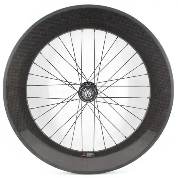 Speciální Cena Přední karbonové kolo 88 mm bezdušové šířka ráfku 25 mm uhlíková vlákna černé pro silniční cyklistiku