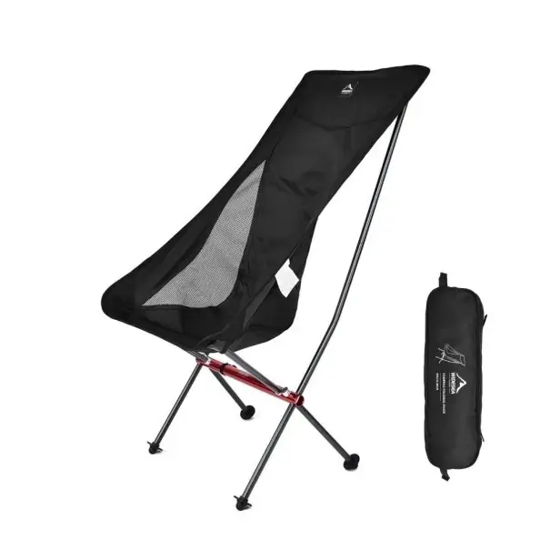 Přenosné skládací lehátko 98 x 48 x 92 cm Sedací výška 41 cm Nosnost 150 kg Pohodlné venkovní lehátko na zahradu kemping pláž odpočinek Horká Nabídka