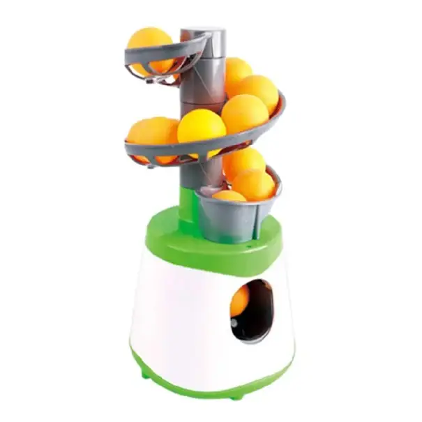 Autentický Přenosný nadhazovač míčků na stolní tenis 52 x 30 x 16 cm Tréninkový podavač se spirálovým zásobníkem 12 míčků USB a bateriové napájení