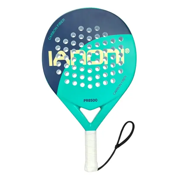 Raketa na padel 34 cm z uhlíkových vláken s jádrem z EVA paměťové pěny 62 otvorů 3,7 cm tloušťka rukojeť 12 cm obvod 10 cm Cenový Hit