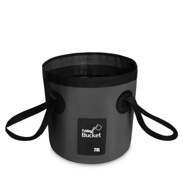 Nakupujte Hned Skládací vědro 20 l s rukojetí cca 30 × 25,9 cm lehké přenosné vědro pro rybaření kempování turistiku a outdoor aktivity