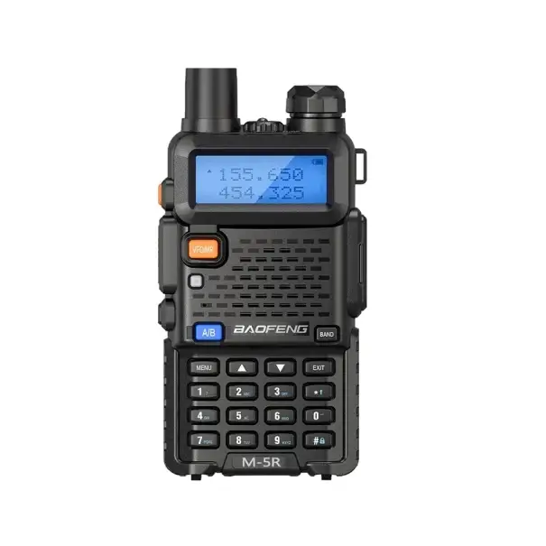 Taktická vysílačka s anténou a LCD displejem 5 W Vysílačka s dlouhým dosahem Profesionální vysílačka 128 kanálů Vysoce výkonná vysílačka 26,2 x 5,8 x 3,2 cm Zlevněný