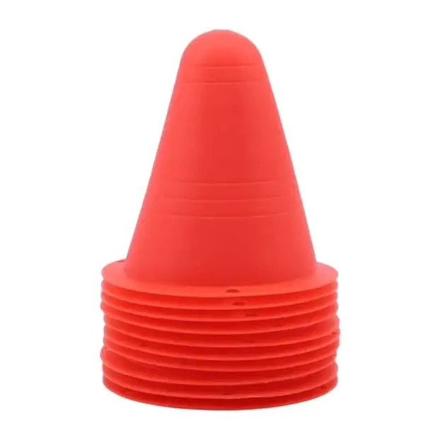Tréninkové kužely sada 10 kusů 7,5 x 8 cm Malé plastové kužely pro trénink sportovní aktivity Koordinační pomůcka PE materiál Nízká Cena