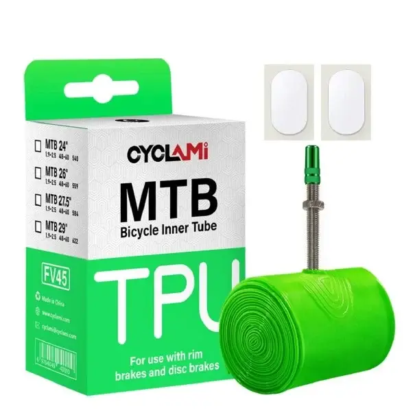 Ultralehká cyklistická duše z TPU 48 g 27,5×1.9–2.5 (48–62 mm) s francouzským ventilkem 45 mm Pro horská kola 70 cm Novinka