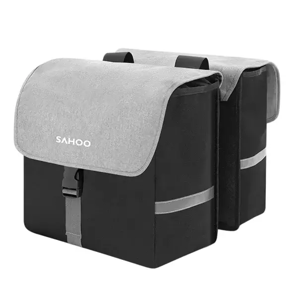 Oblíbený Zadní cyklistická brašna 40 l 2x 36 x 17 x 34 cm PVC Oboustranná boční taška na nosič kola Voděodolná