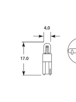 Žárovka 24V KW2x4,6d 1,2W plast Odeslání Ihned