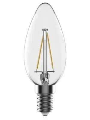 Žárovka TESLA bytová LED FILAMENT RETRO svíčka E14, 4.2W, 230V, 470lm, 25 000h, 2700K teplá, 360st,čirá Vysoce Kvalitní