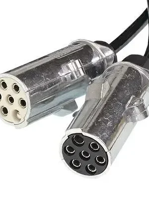 Adaptér spirálový2X7 (24N+24S) / 15/24V 4,5Mb, max. pracovní délka 3,6 m, kovové zástrčky Kup Teď