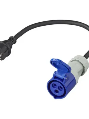 Adaptér - zástrčka E/SCHUKO na CEE IP44, 230V 16A Levný