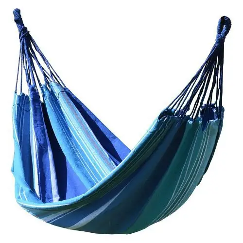 Hit Sezóny Síť houpací TEXTIL 200x100cm modro-bílá