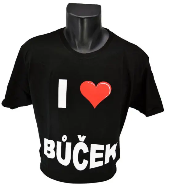 Výhodná Nabídka Tričko pánské I love bůček / v. L - krátký rukáv