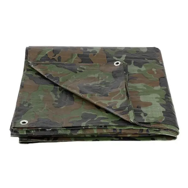 Poslední Šance Plachta Tarpaulin khaki maskáčová 80g/m2, 4x5m