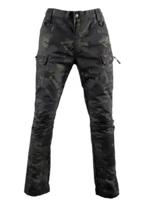 Akce Kalhoty maskáčové, taktické, multicam black, XS, Smilodon