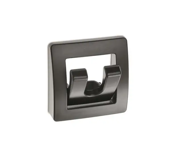 Sklopný háček/věšák na stěnu 2 háčky 53x53x13 mm černý Jen Po Omezenou Doba