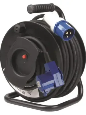 Akce Kabelový buben CEE Carbest H07RN-F 3G2,5 mm², 25 m, s úhlovou CEE a Schuko koncovkou
