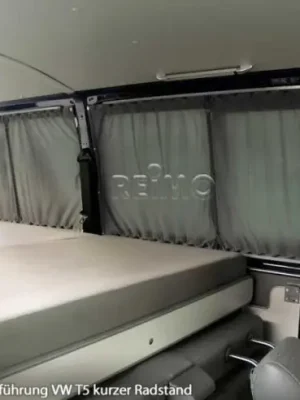 Zatemňovací závěs na zadní okna pro Volkswagen Caddy Maxi dvouvrstvý šedý/černý Vysoce Kvalitní