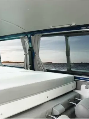 Zatemňovací závěs na zadní okna pro Mercedes Vito (2015-) bez vnitřního obložení dvouvrstvý šedý/černý Výprodej