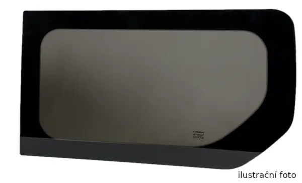 Časově Omezené Boční pevné okno CARBEST pro Mercedes Benz Sprinter, VW Crafter (2007-2018) krátký i dlouhý rozvor, prostřední pravý, 1416x706mm, tonované