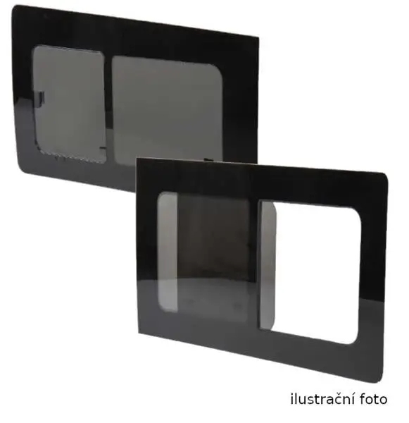 Expresní Doručení Posuvné boční okno Carbest pro Fiat Ducato, Peugeot Boxer a Citroën Jumper od modelového roku 2007, 1360x665 mm, uprostřed vlevo
