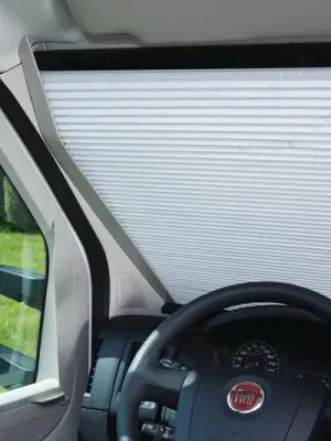 Zatemňovací žaluzie z latky potažené hliníkem per Fiat Ducato (1994-2006) šedá Značkový