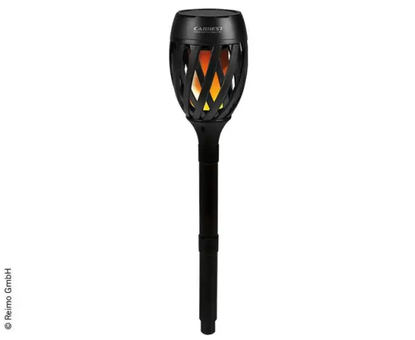 Lampa kempingová LED s efektem plamene a solárním panelem Hit Sezóny