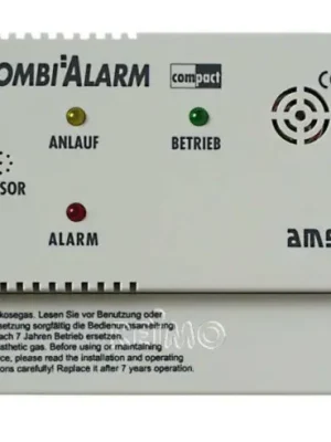 Alarm plynový AMS Kombi Compact 12 V propan/butan/metan/narkóza LED + siréna 85 dB Cenový Hit