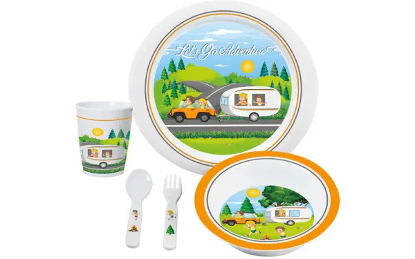 Sada dětského nádobí Brunner Kiner LET'S GO ADVENTURE 3+, 5 kusů. Akční Cena
