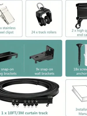 Zlevněný Lišta závěsová, flexibilní sada 3,05m