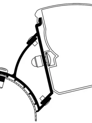 Akce Thule Markýza 3200, Adaptér VW T5/T6 Minivan Pevný LHD, 2 kusy