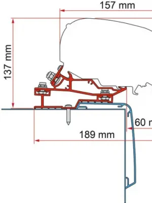 Adaptér Fiamma Rapido C55i C86i 500 Nová Kolekce