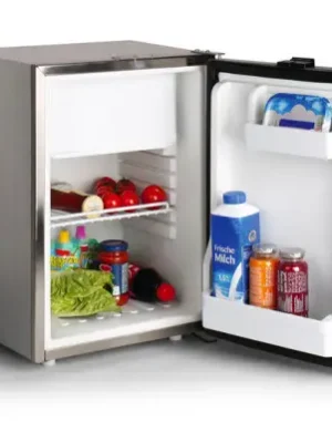 Zlevněný Kompresorová chladnička 34l + 6l mrazicí přihrádka, 12/24V, 45W, nerez