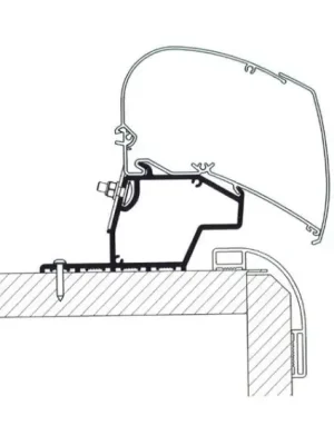 Adaptér pro markýzu Omnistor Mobilvetta 2024 (sada: 2x 50cm (centimetry) + 2x 27 cm (centimetry)) Nová Kolekce