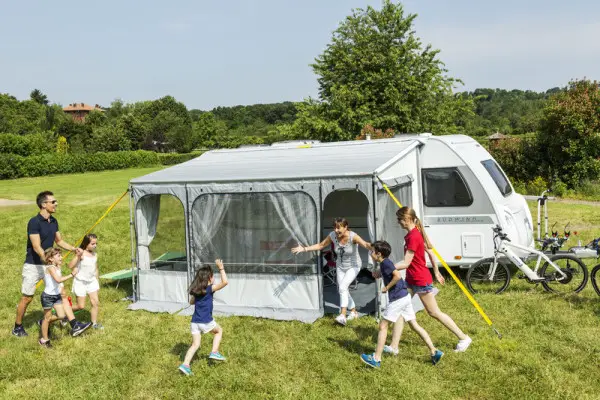 Rozšiřující sada přední části pro markýzové přístřešky / Privacy Room - 100/410cm Finální Výprodej