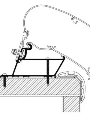 Adaptér Malibu Roof 450cm (centimetry) - také pro modely Fendt Caravan od roku 2020 Nová Kolekce