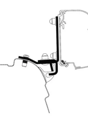 Adaptér Thule markýza VW T5/6 Brandrup Rail G2 pro 4200/4900 Akční Nabídka