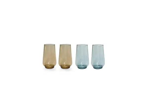 Ověřený Sada nerozbitných stolních Tritanových skleniček Omada Tritan Water glass 4x0.55l mix barev