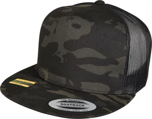 Čepice kšiltovka Snapback, FLEXFIT Yupoong Trucker, šíťkovaná,maskáčová Cenově Výhodný