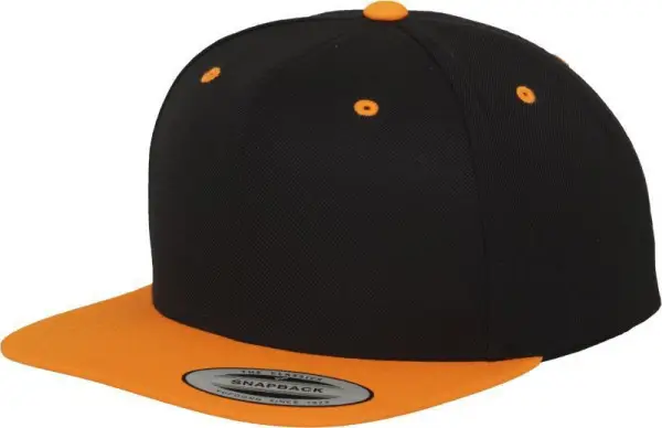 Jen Po Omezenou Doba Čepice kšiltovka Snapback, FLEXFIT Yupoong baseballová, oranžovo-černá