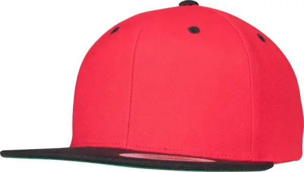 Expresní Doručení Čepice kšiltovka Snapback, FLEXFIT Yupoong baseballová, černo-červená