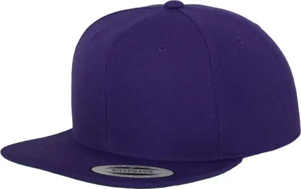 Čepice kšiltovka Snapback, FLEXFIT Yupoong baseballová, fialová Ověřený